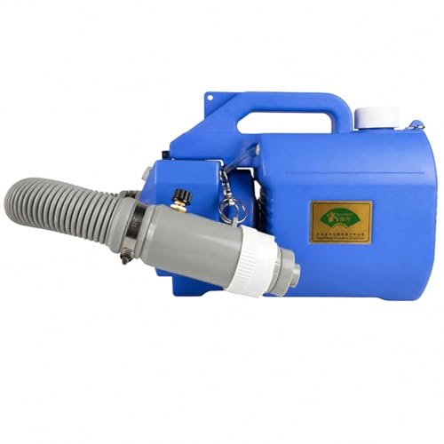 5L Electric ULV Cold Fogger Sprayer – Intelligent Ultra Low Capacity Fogger for Air Disinfection & Mosquito Fogging – Ideal for Farm, Hotel, Hospital, School & Outdoor Use – Blue