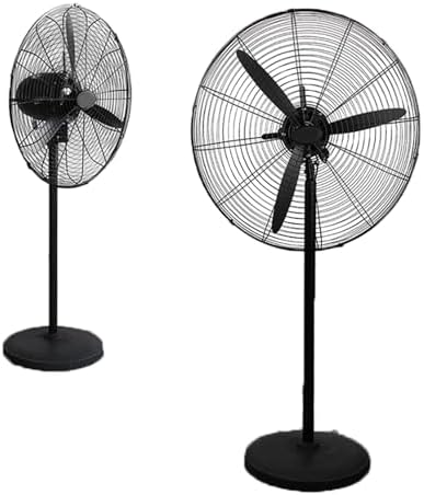 Pedestal Fan 26 Inch, Industrial Fan, Stand Fan, High Velocity Metal Stand Fan, Heavy duty Industrial Use 3 Speed with Aluminum High Speed Blades, for Warehouse, Restaurant & Factory (26 Inch)