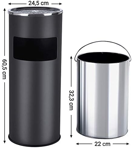 Stainless Steel Outdoor Standing Ashtray Bin