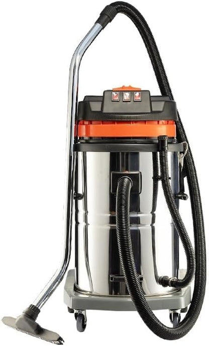 Portable Wet & Dry Vacuum Cleaner,Heavy Duty Vacuum Cleaner Strong Power For Home,Commercial,Industrial, Vehicle, Jobsite, Workshop, Garage, Basement, Van And House Clean(100 LITERS 4500W)