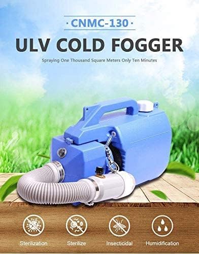 5L Electric ULV Cold Fogger Sprayer – Intelligent Ultra Low Capacity Fogger for Air Disinfection & Mosquito Fogging – Ideal for Farm, Hotel, Hospital, School & Outdoor Use – Blue