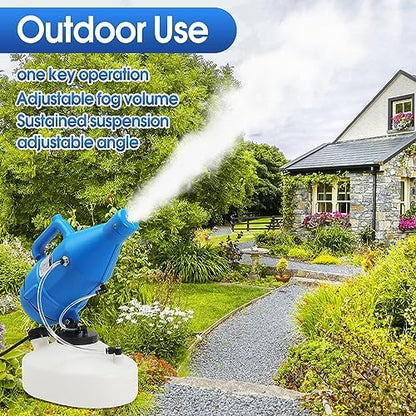 4.5L (1.2 Gallon) Electric ULV Portable Fogger Sprayer Machine Spraying Distance 30ft with 16.4ft Cord Atomizer Mist Cold Fogger for Home,Hotel,Church,School,Lawn and Garden