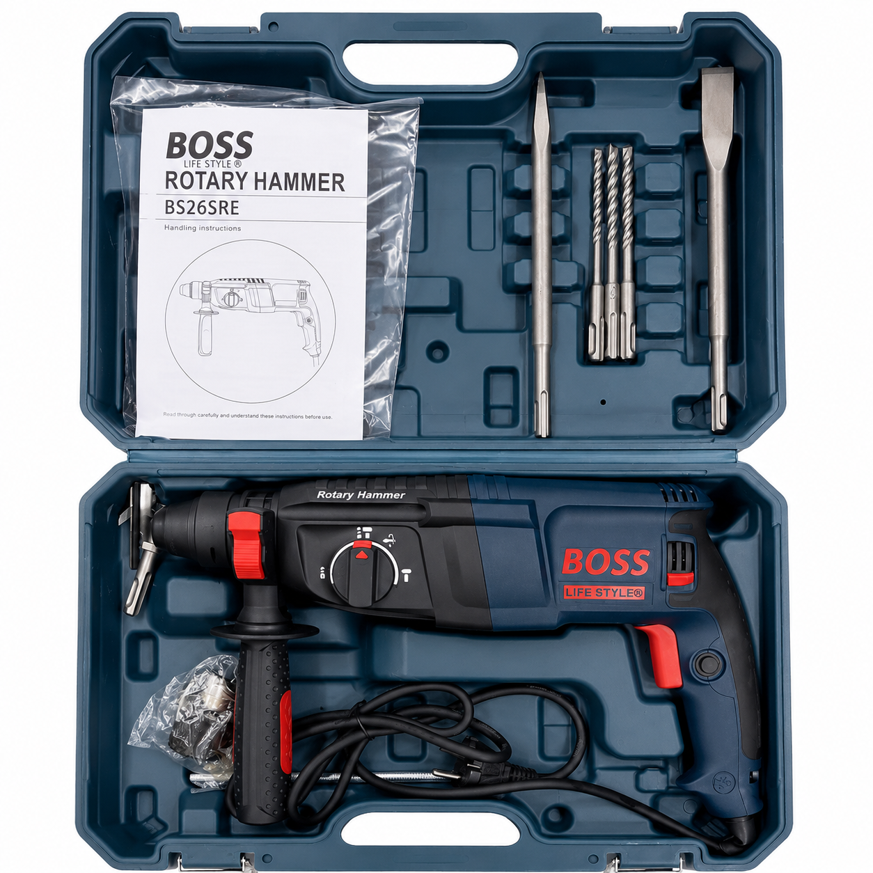 BOSS 2200W 3-Mode Rotary Hammer Drill