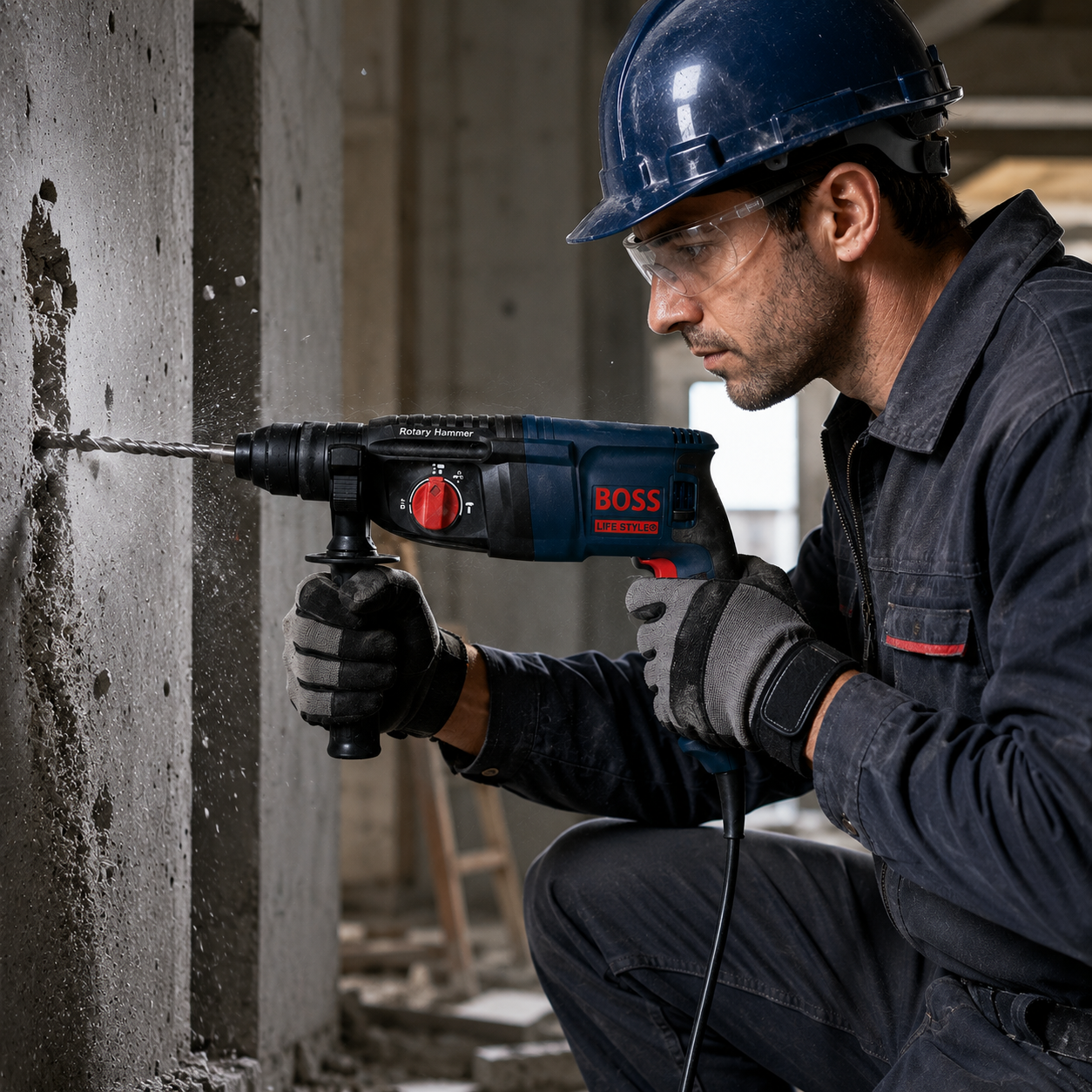 BOSS 2200W 3-Mode Rotary Hammer Drill