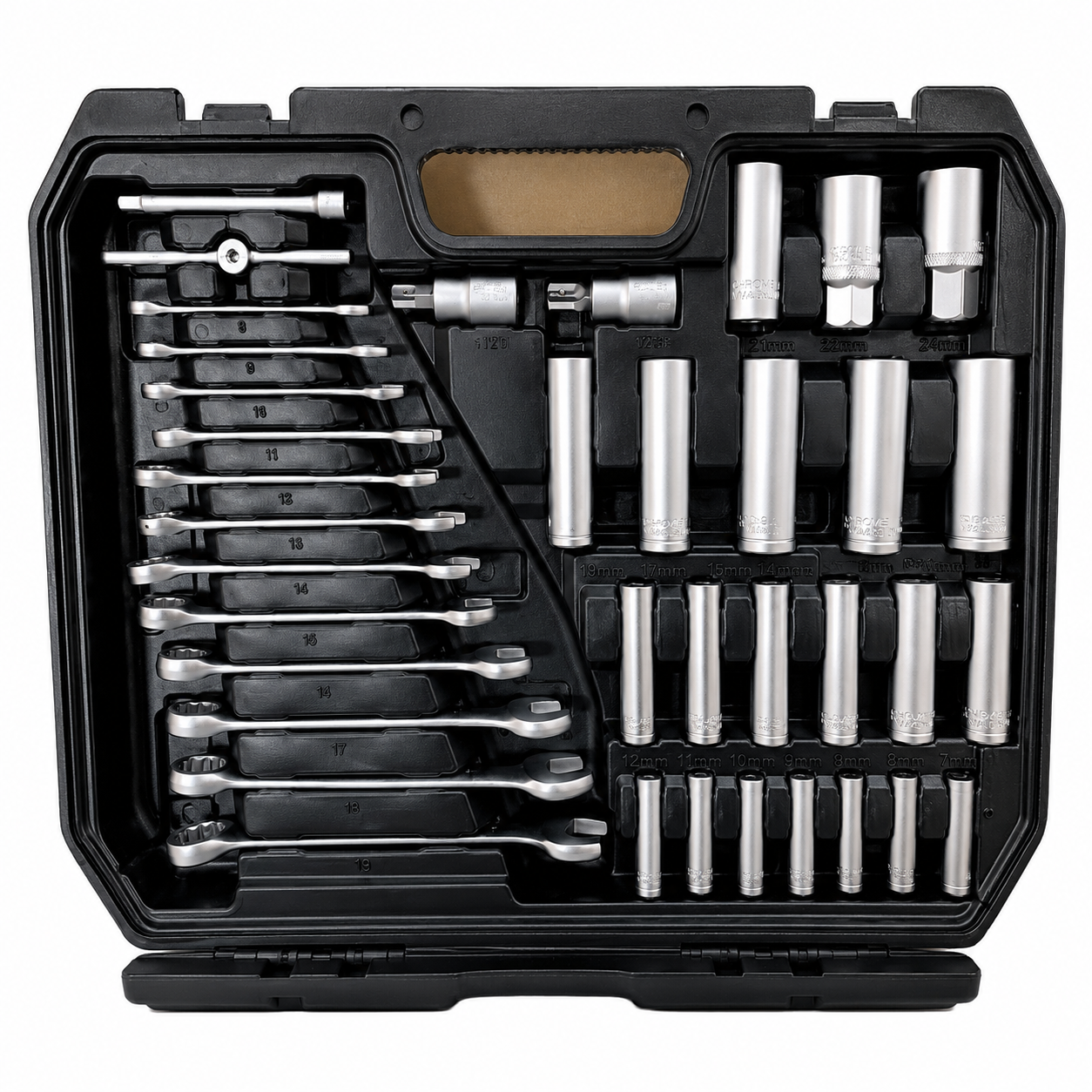 Gbrand 216-Pc Socket & Spanner Set with Extension Bar