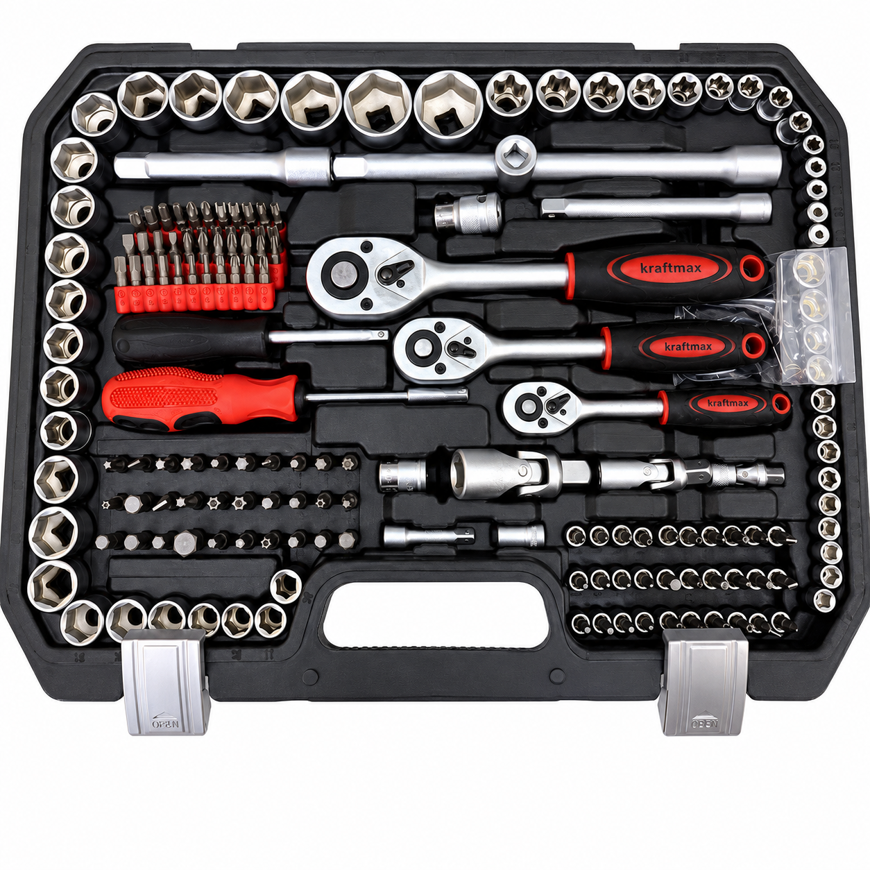 Gbrand 216-Pc Socket & Spanner Set with Extension Bar